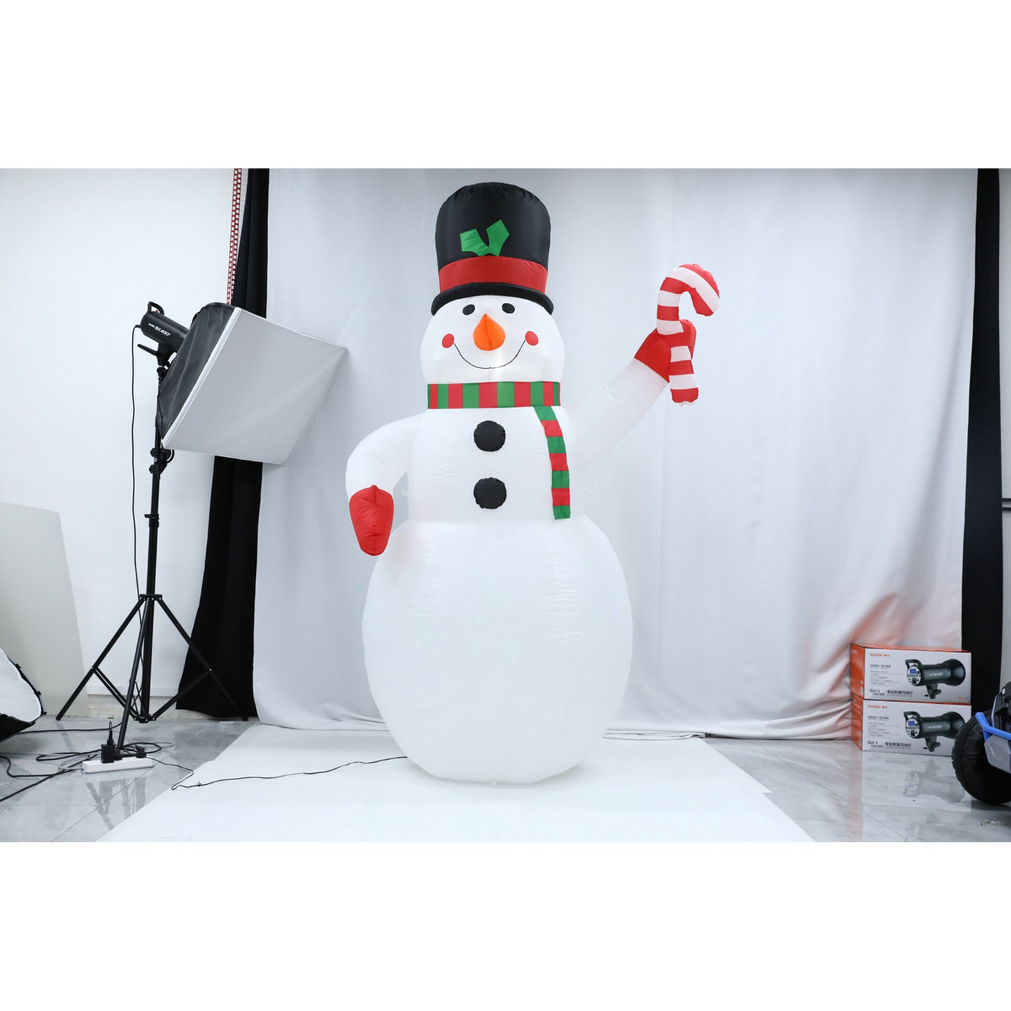7FT Christmas Inflatable Musical Projection Snowman