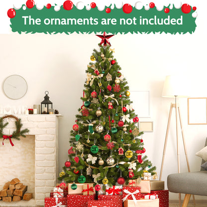 132PCS Christmas Ball Ornament Set, Shatterproof Hanging Christmas Tree Decorations for Holiday Decor Party