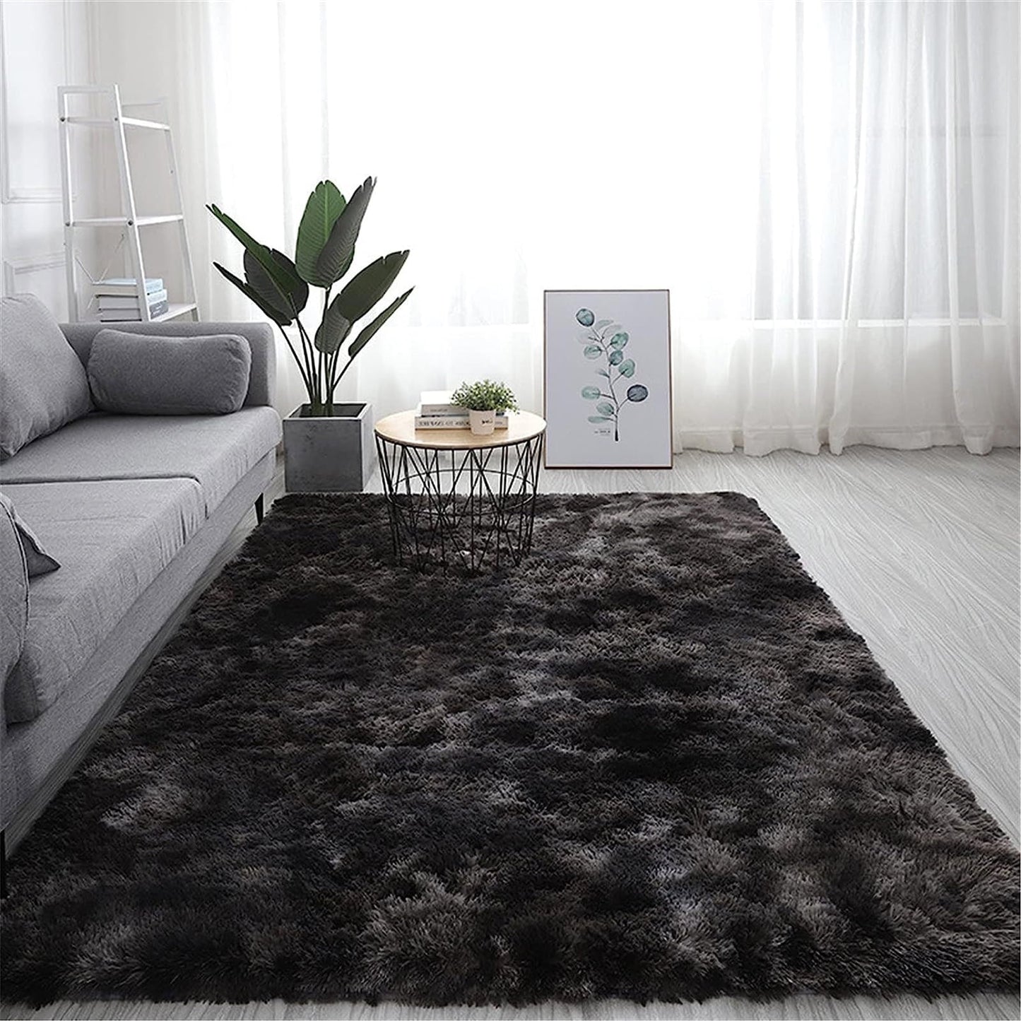 Cozydesg Soft Fluffy Modern Camel Area Rug, 8ft x 10ft,Camel